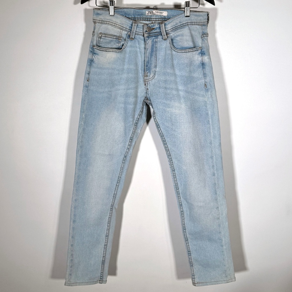 ZARA - Light Wash Slim Jeans Men’s 30x29 Stretch Denim